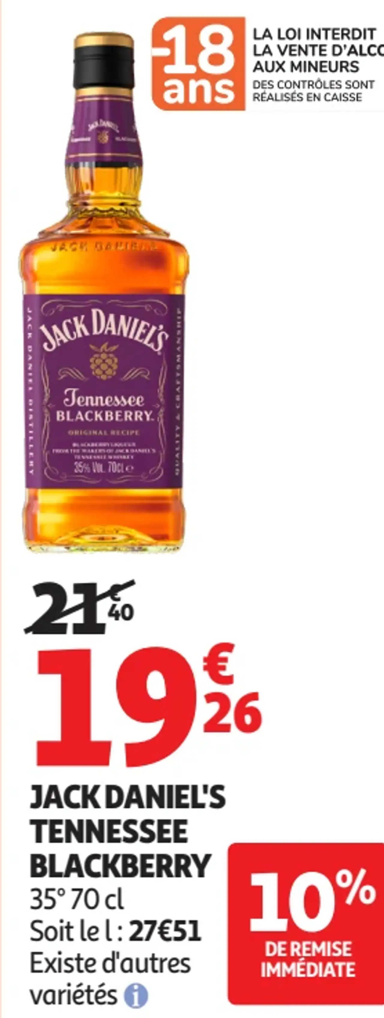JACK DANIEL'S TENNESSEE BLACKBERRY