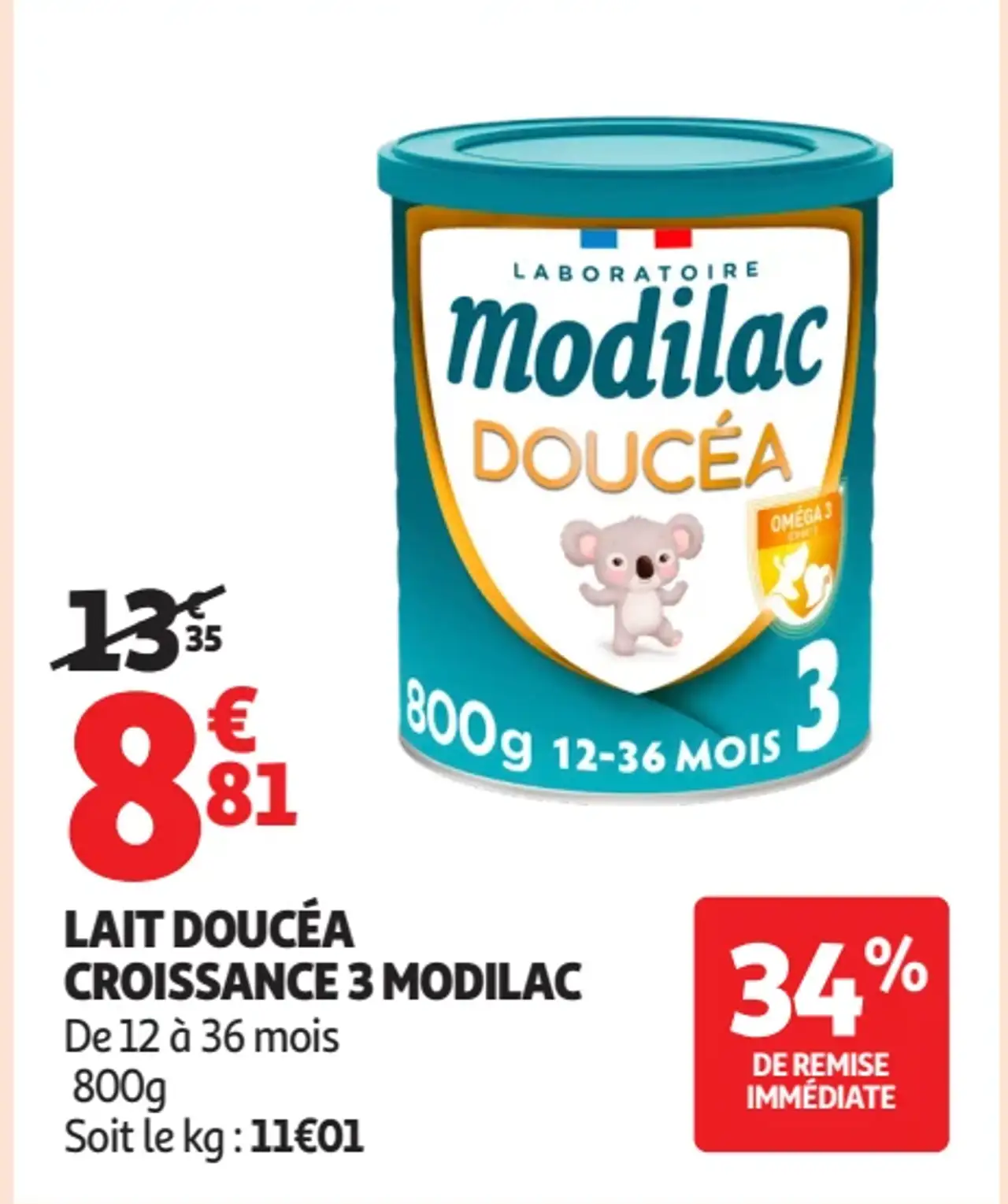 Modilac Lait Doucéa Croissance 3