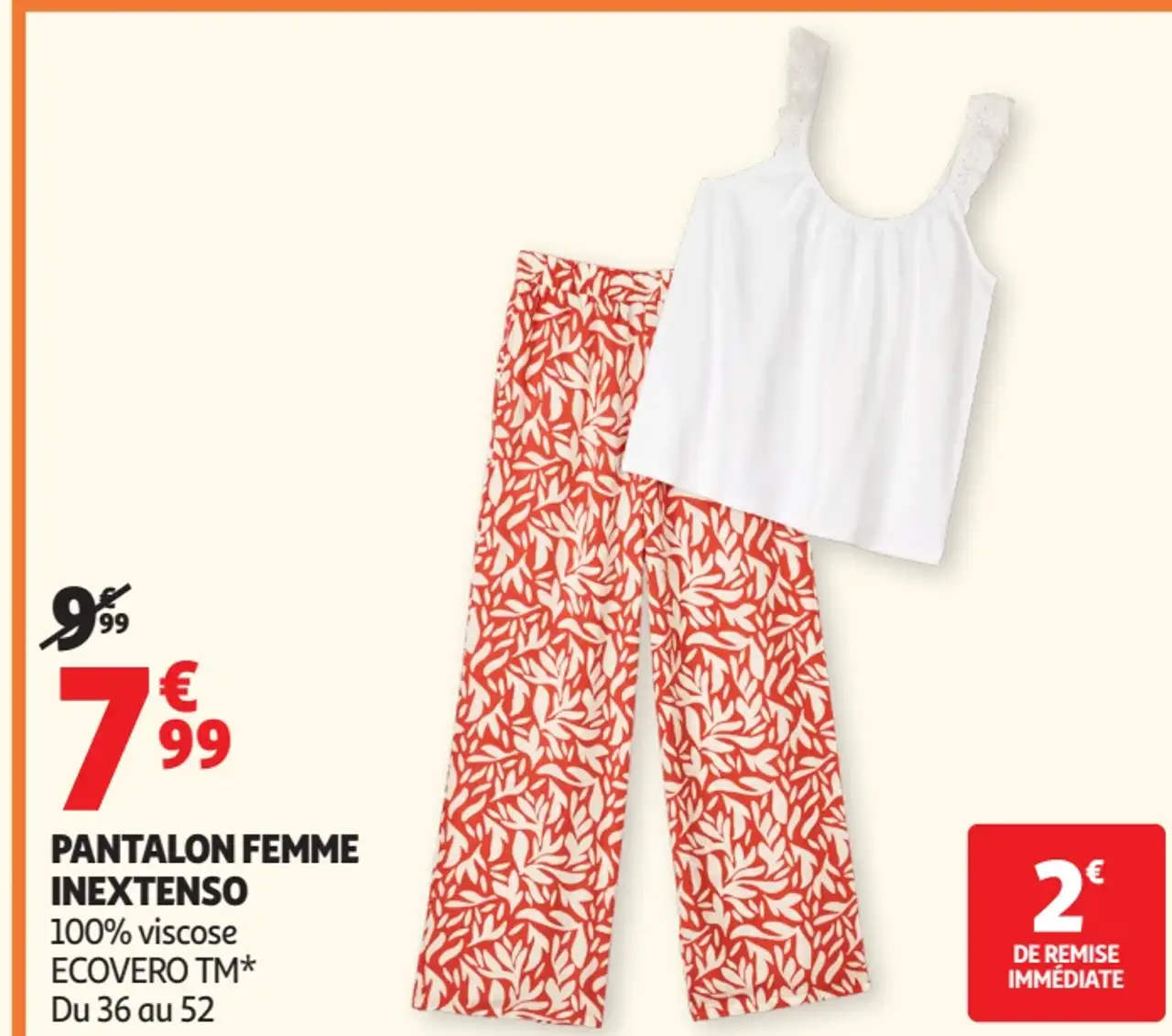 PANTALON FEMME INEXTENSO
