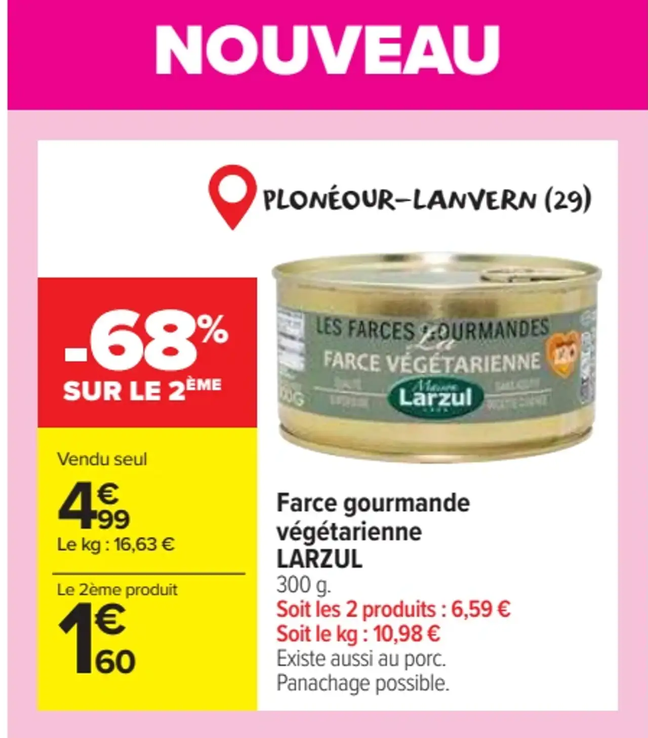 LARZUL Farce gourmande végétarienne