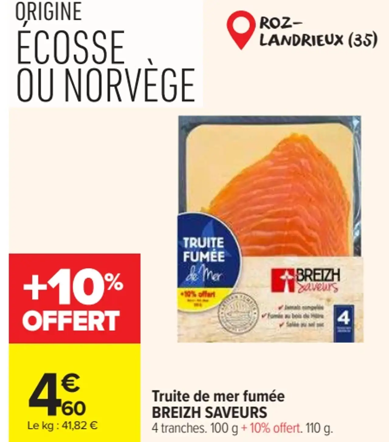 BREIZH SAVEURS Truite de mer fumée