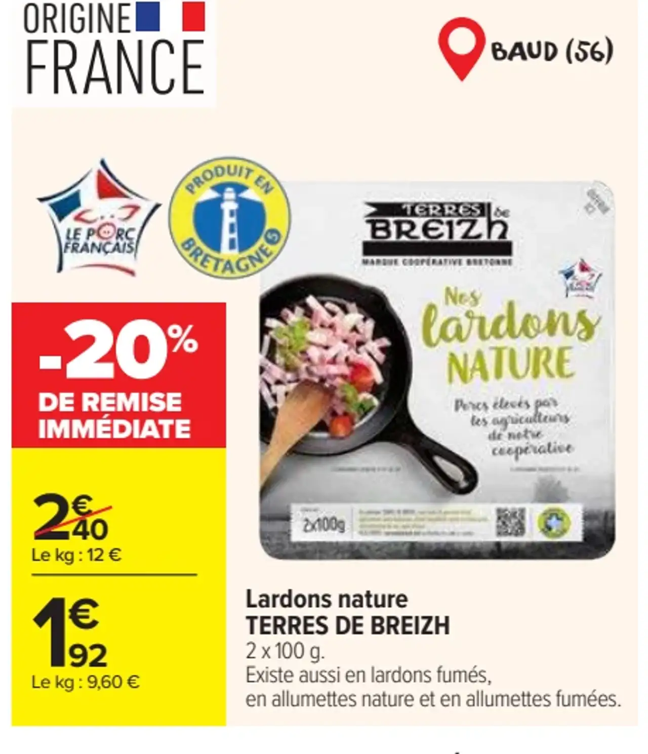 Lardons nature TERRES DE BREIZH
