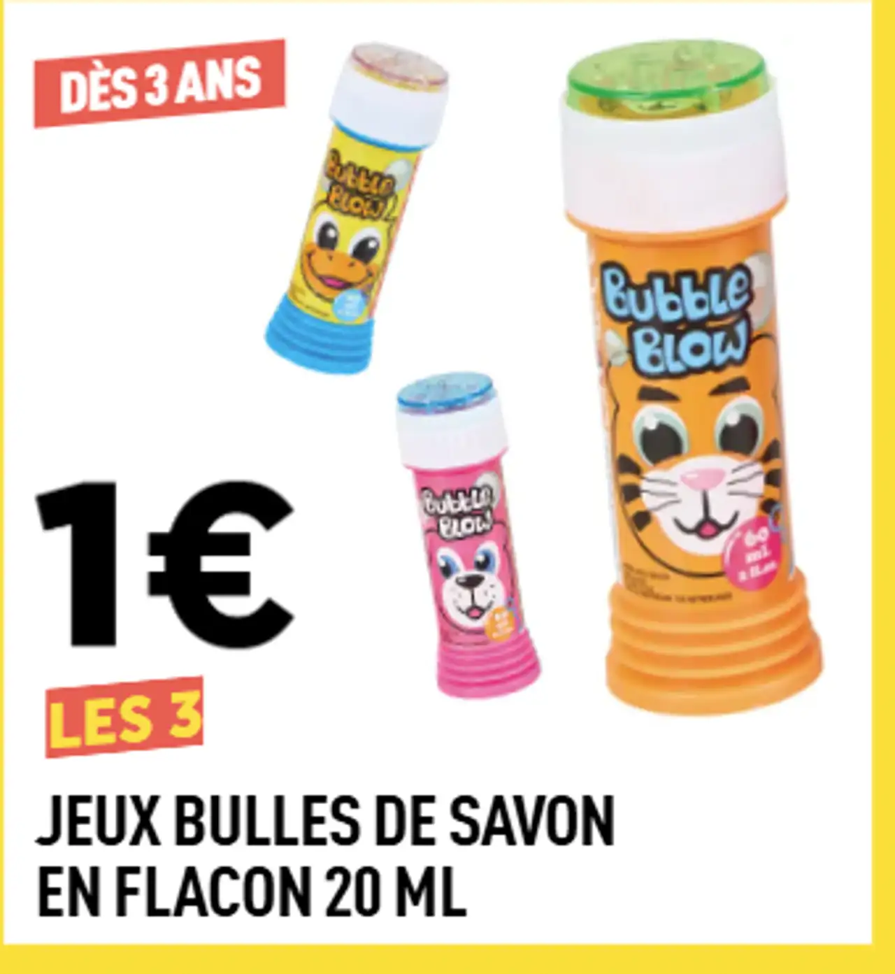 Bubble Blow JEUX BULLES DE SAVON EN FLACON 20 ML