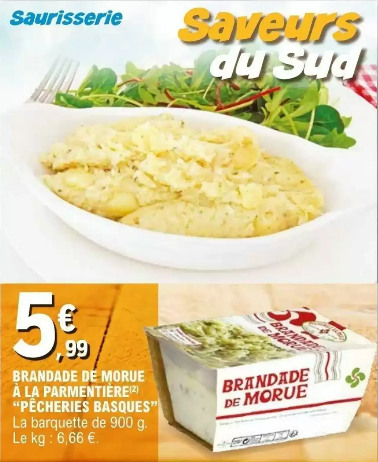 Brandade de morue à la parmentière "Pêcheries Basques"