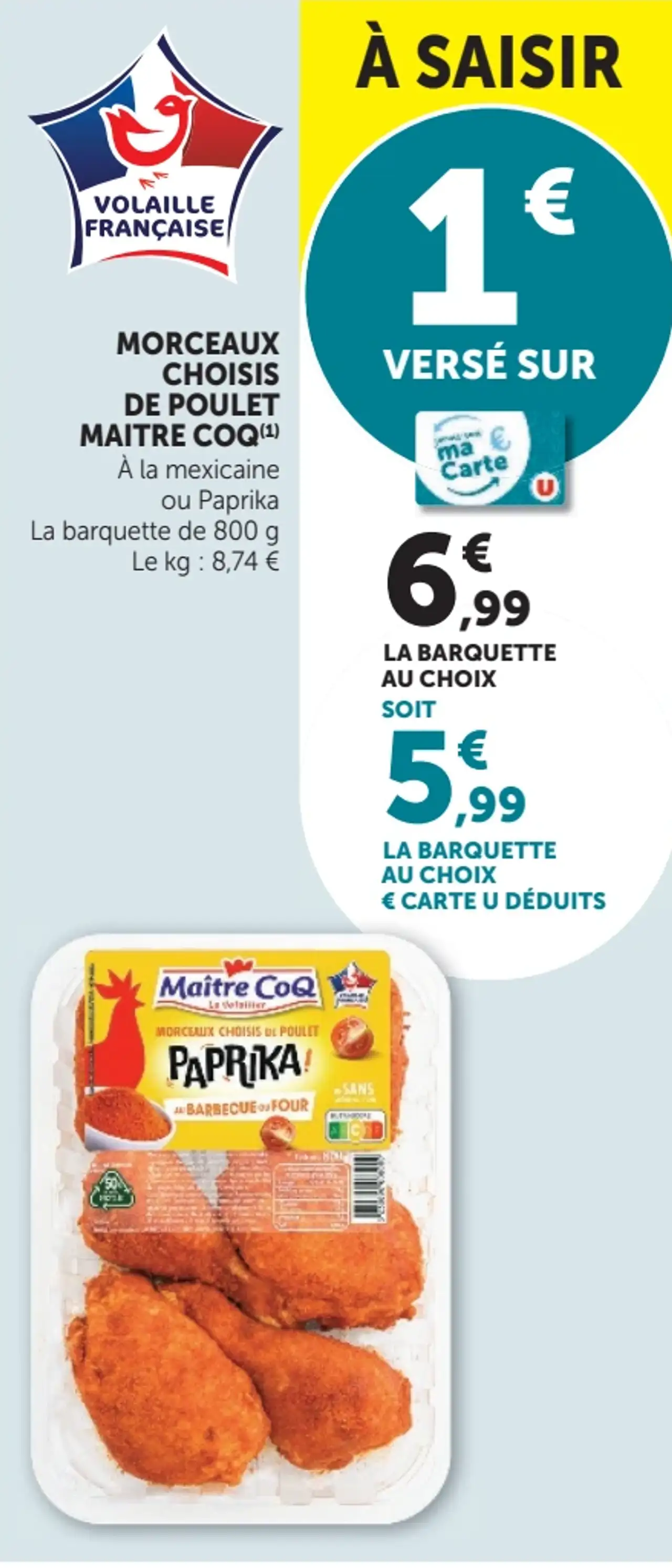 Morceaux choisis de poulet Maître Coq