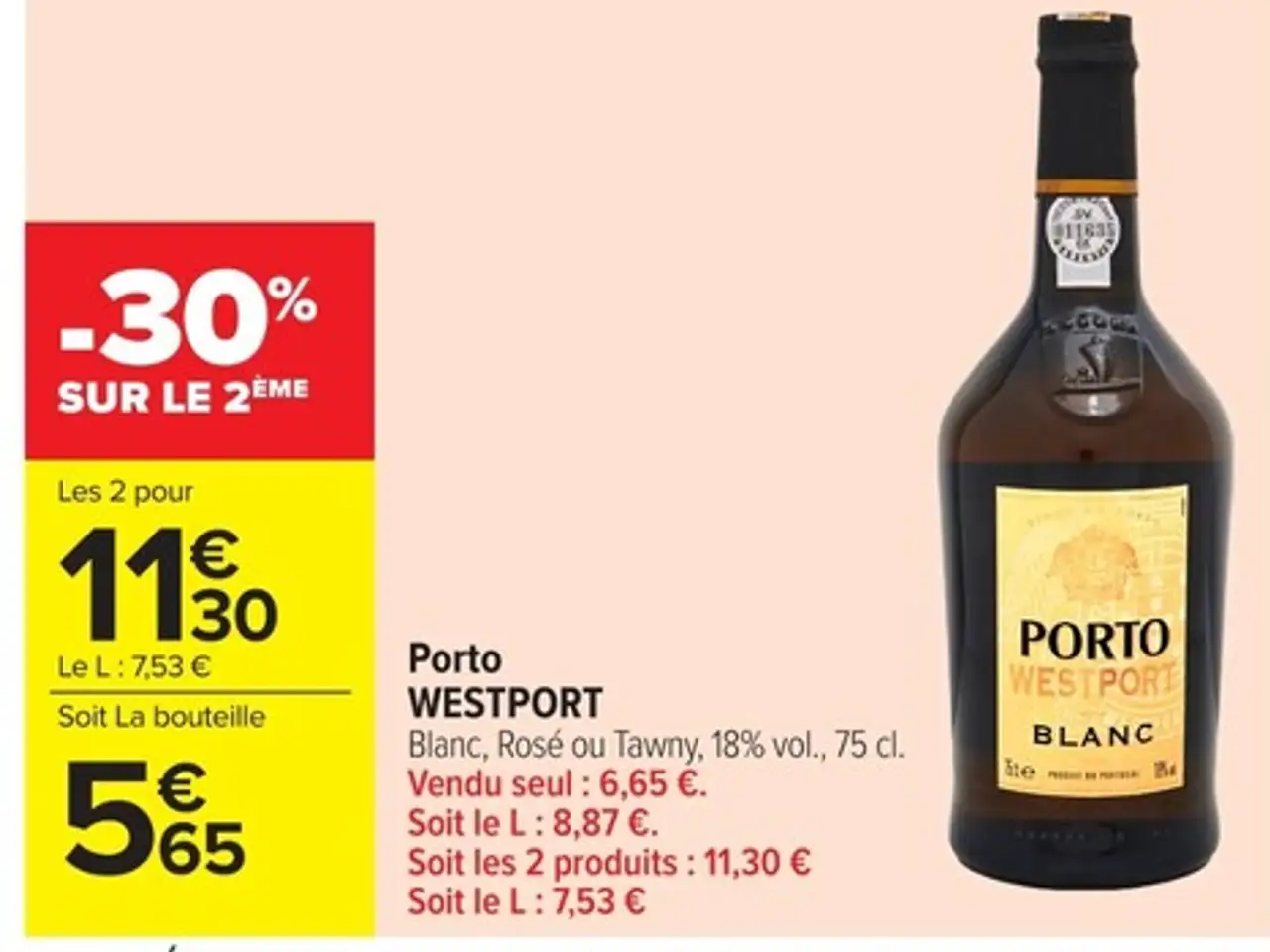 Porto WESTPORT Blanc, Rosé ou Tawny