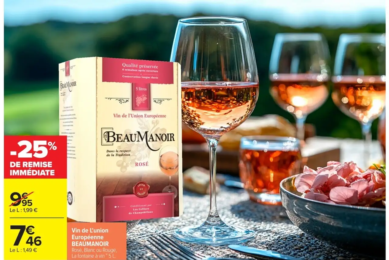 Vin de l'Union Européenne BEAUMANOIR Rosé, Blanc ou Rouge