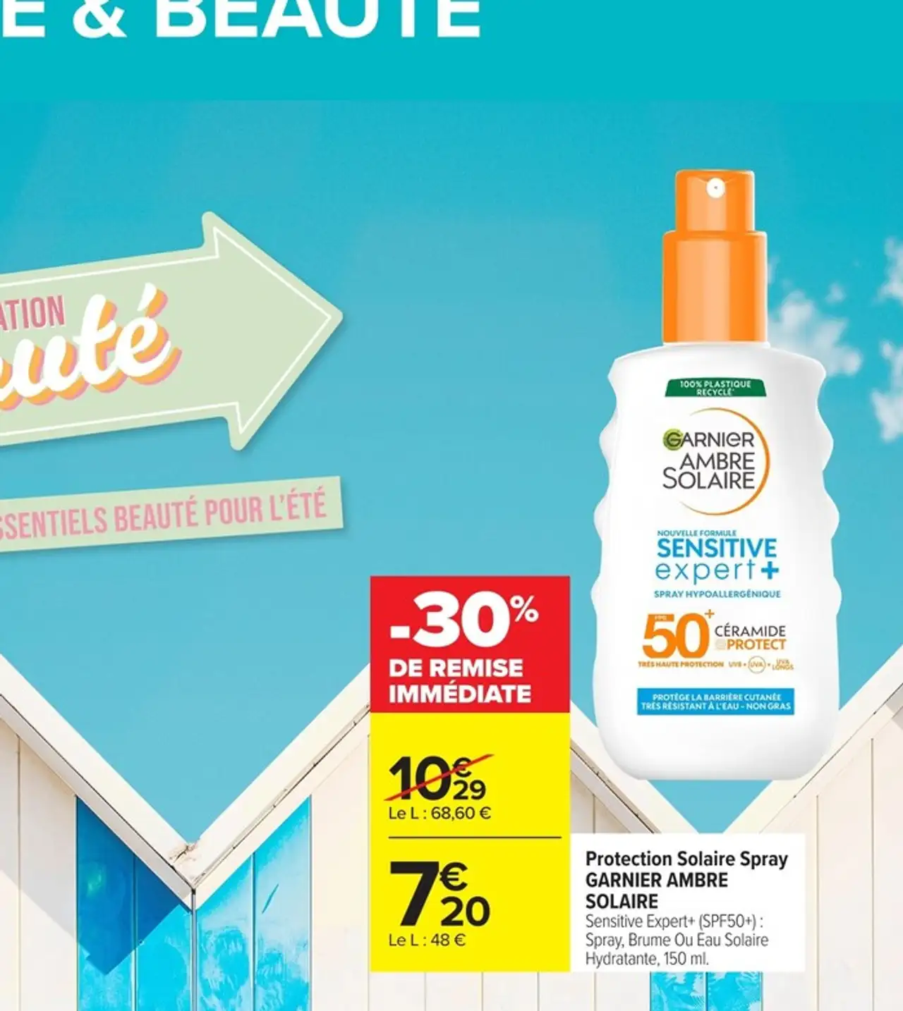 Protection Solaire Spray Garnier Ambre Solaire