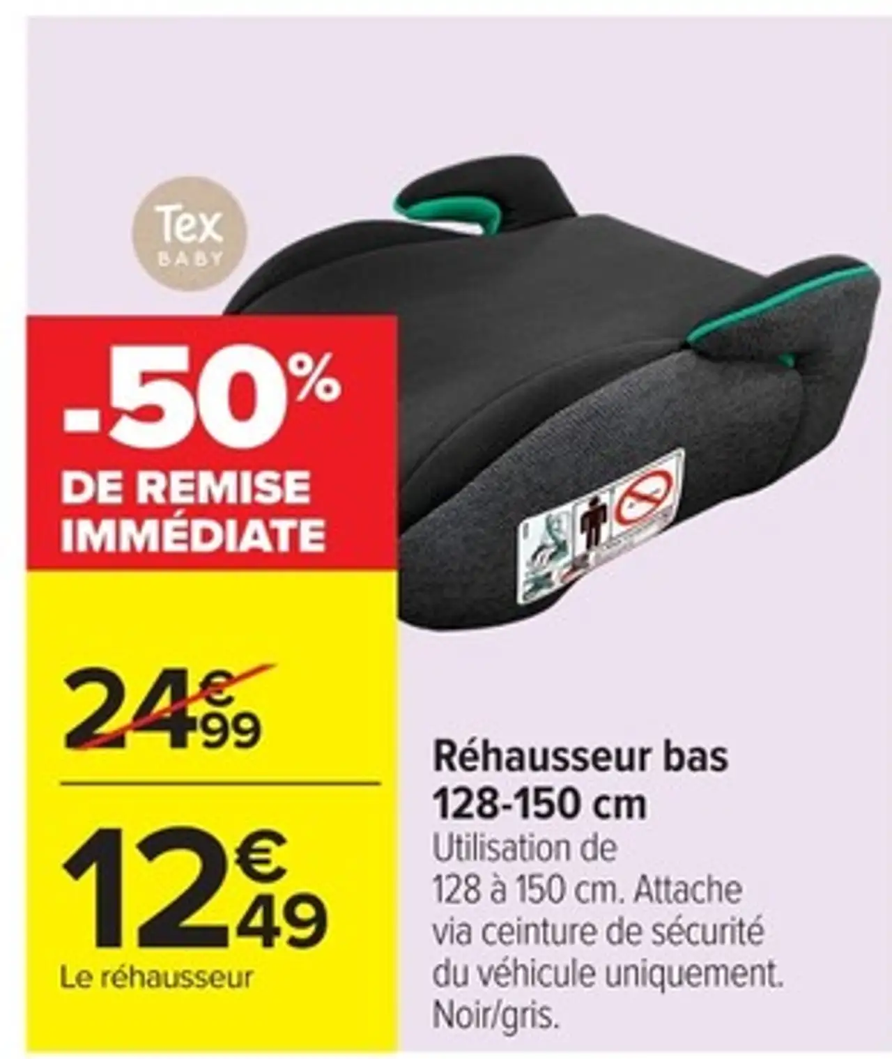 Réhausseur bas 128-150 cm Tex Baby