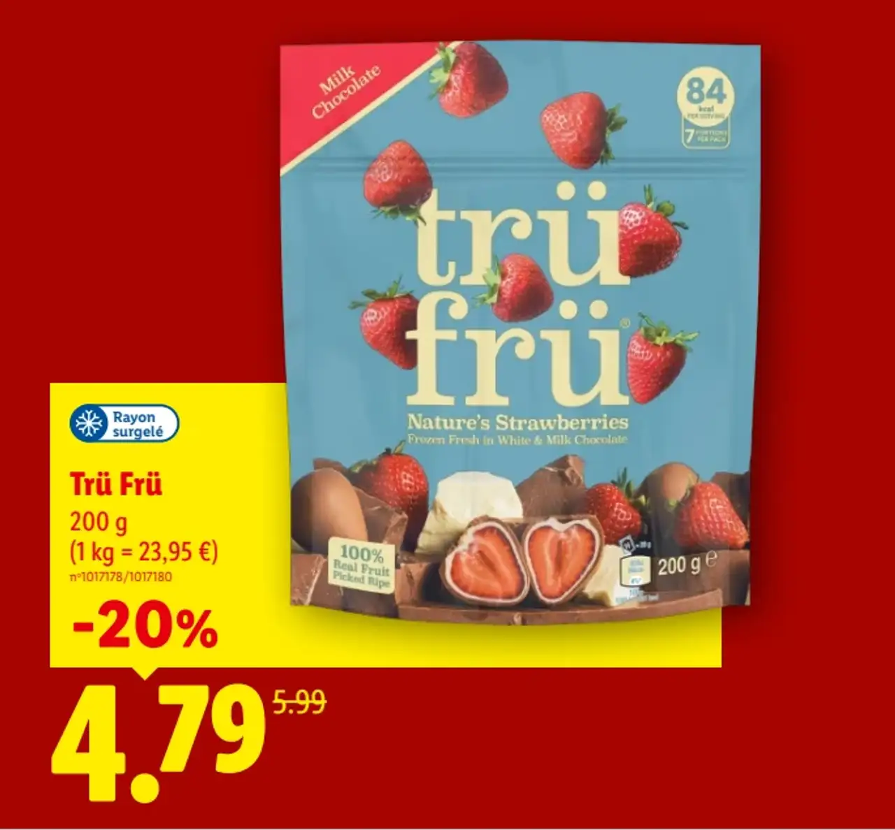 Trü Frü Nature's Strawberries White & Milk Chocolate