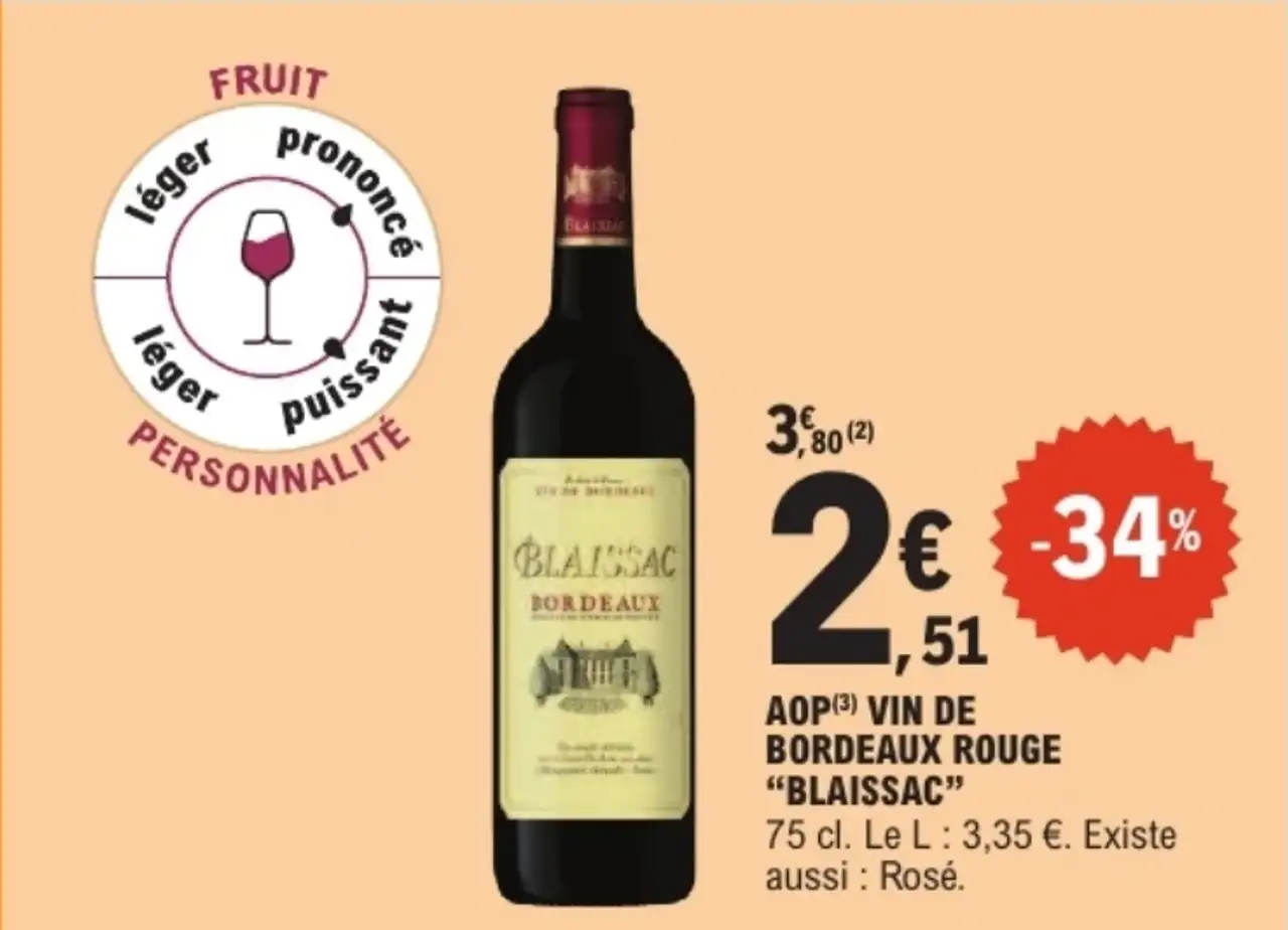 AOP Vin de Bordeaux Rouge "Blaissac"