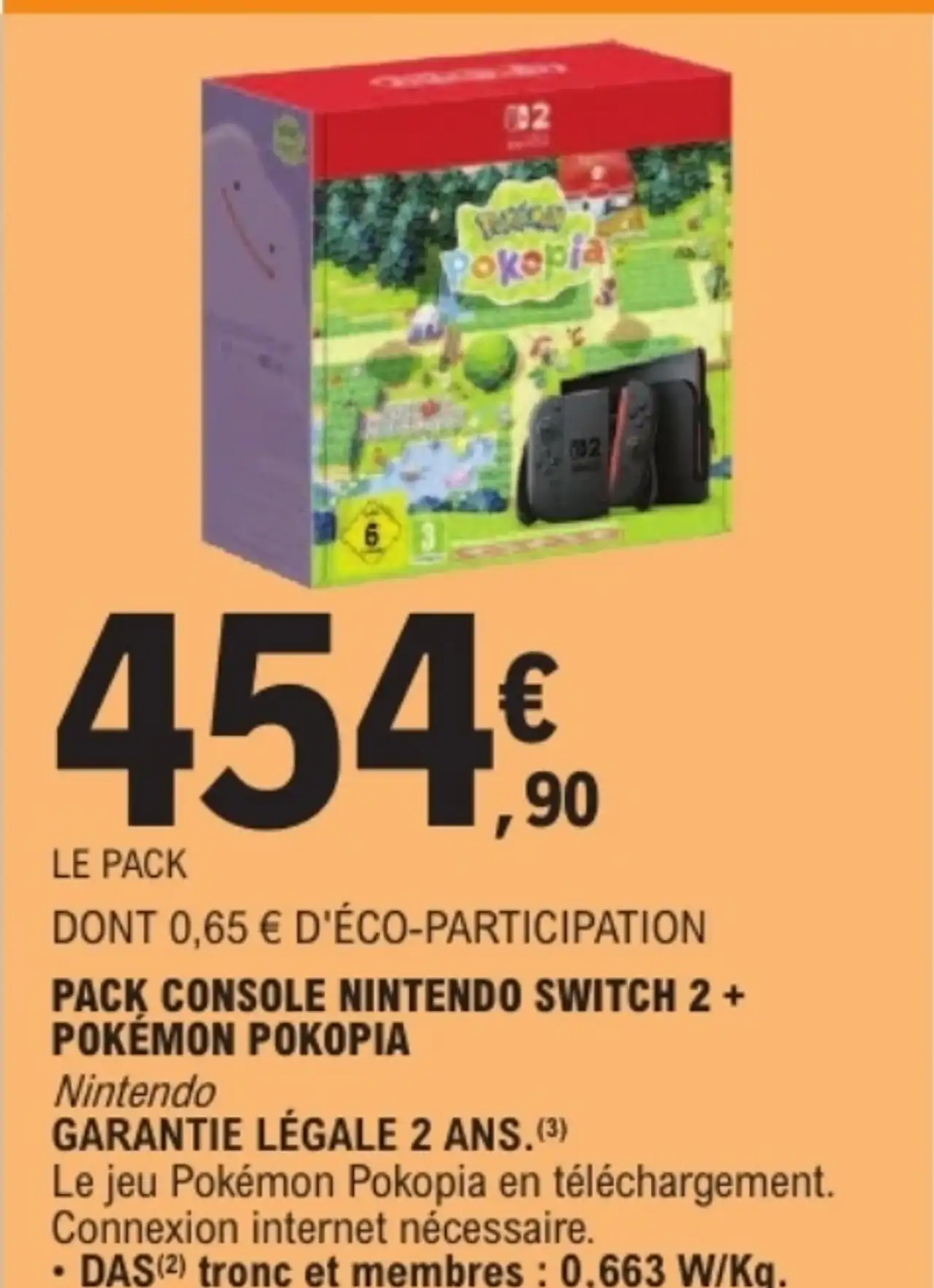 Pack Console Nintendo Switch 2 + Pokémon Pokopia