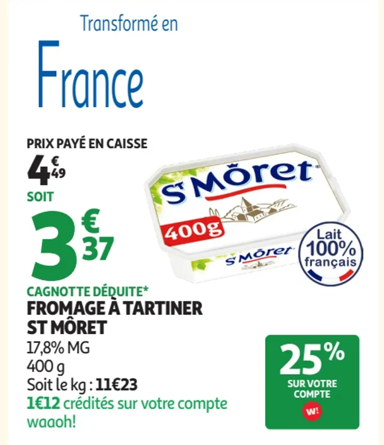Fromage à tartiner St Môret