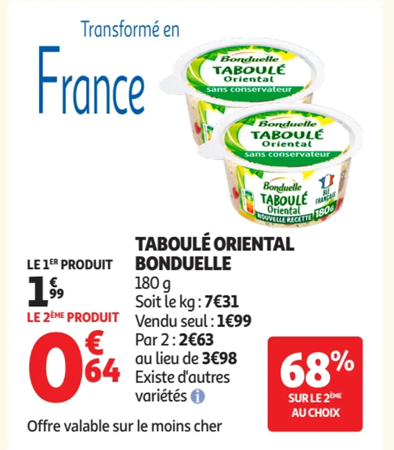 Taboulé Oriental Bonduelle