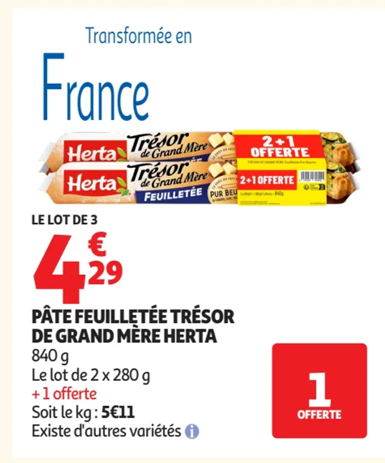 Pâte feuilletée Trésor de Grand Mère Herta