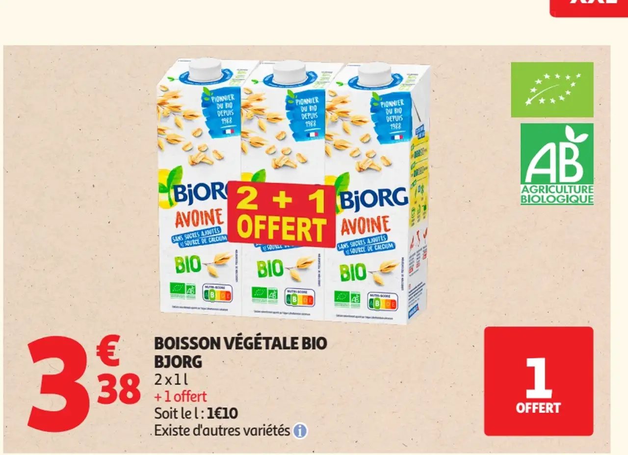 Boisson Végétale Bio Bjorg