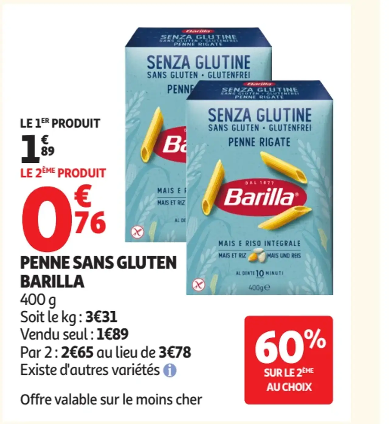 Penne sans Gluten Barilla