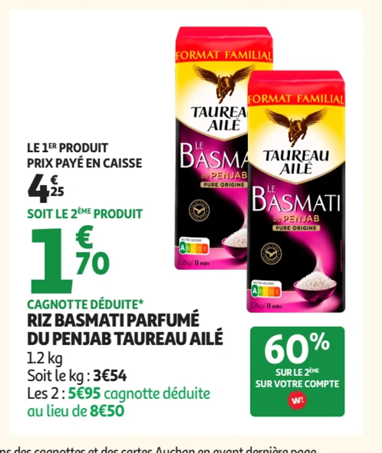 Riz basmati parfumé du Penjab Taureau Ailé