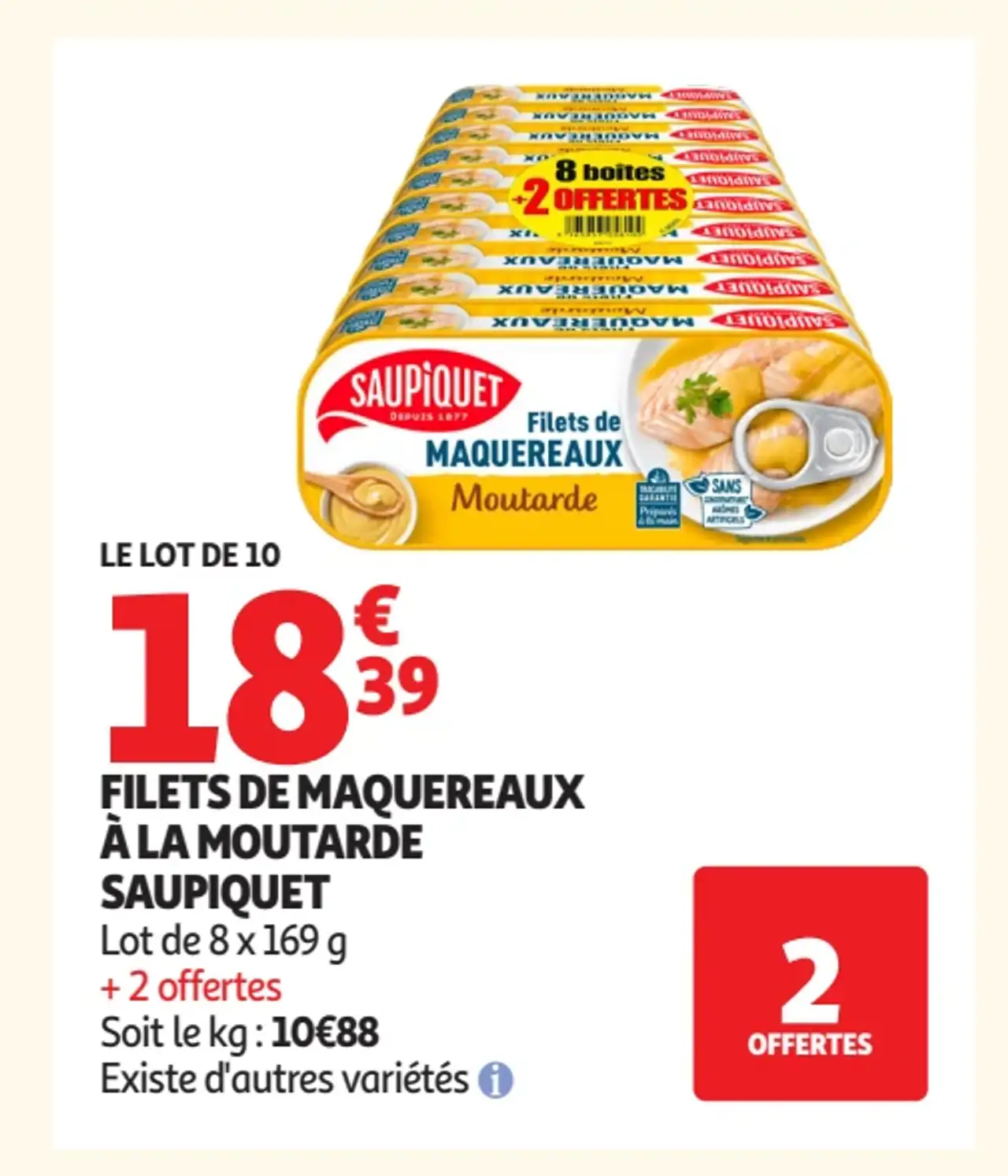 Filets de maquereaux à la moutarde Saupiquet