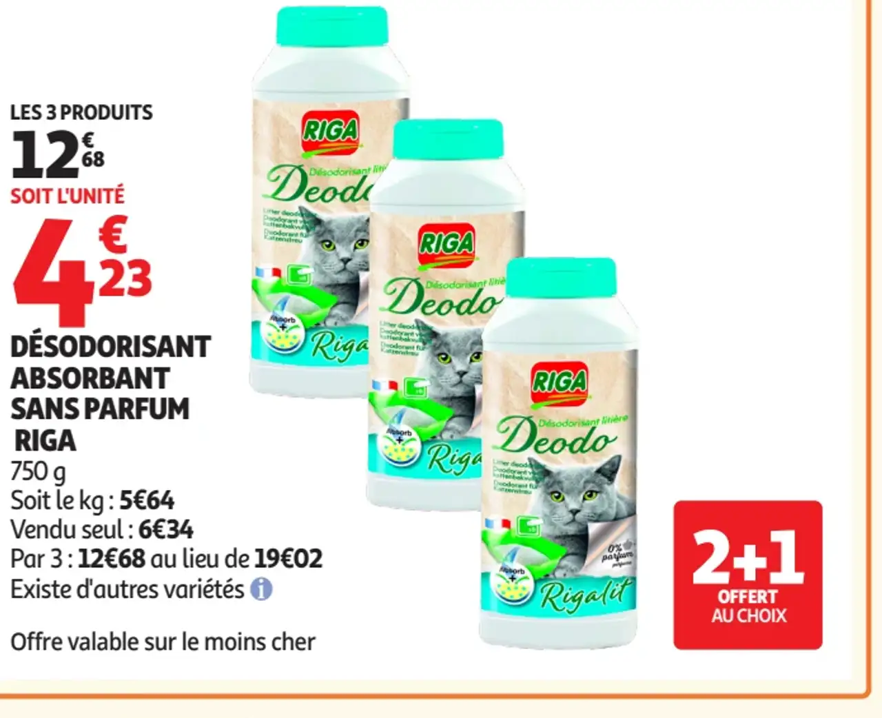 Désodorisant absorbant sans parfum Riga Deodo