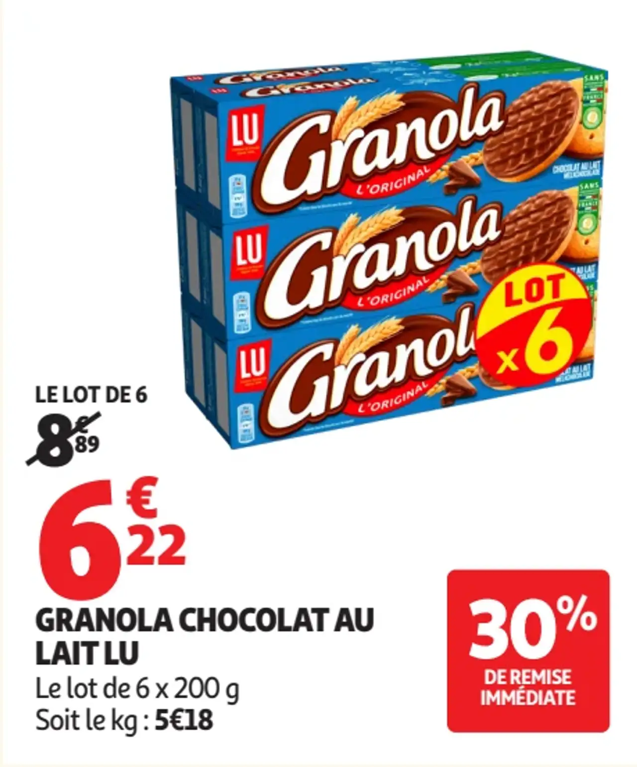 Granola Chocolat au Lait LU