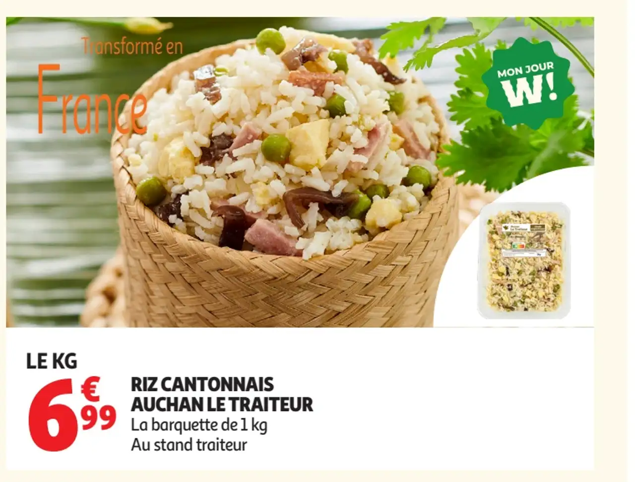 Riz cantonnais Auchan Le Traiteur