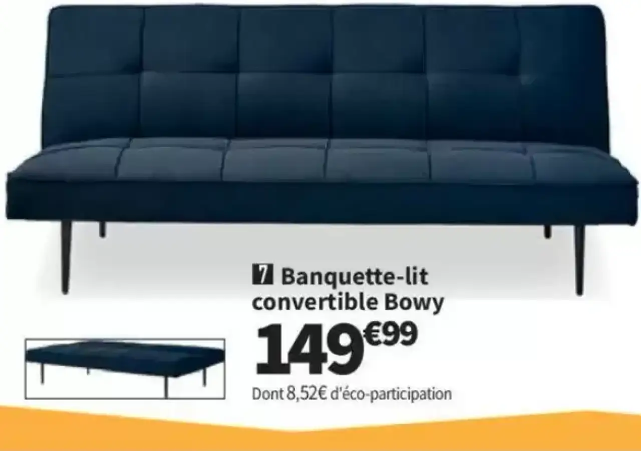 Banquette-lit convertible Bowy