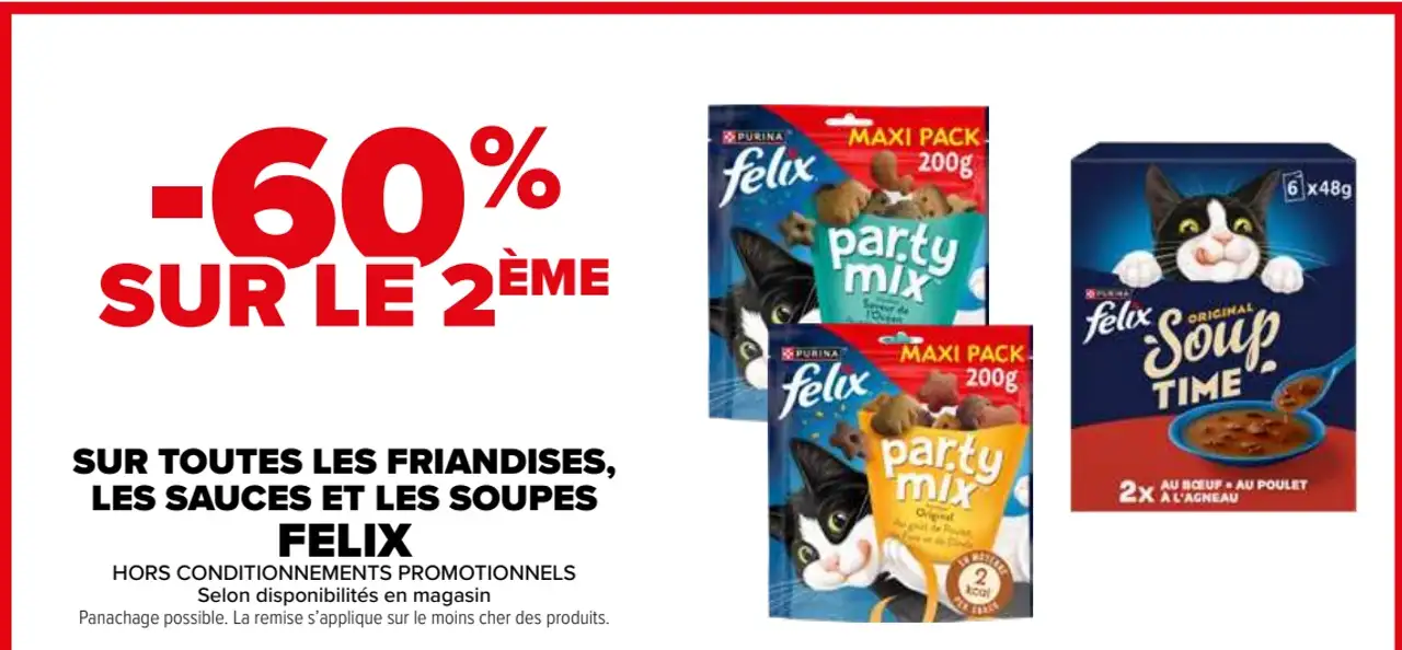 Friandises, sauces et soupes pour chat Felix
