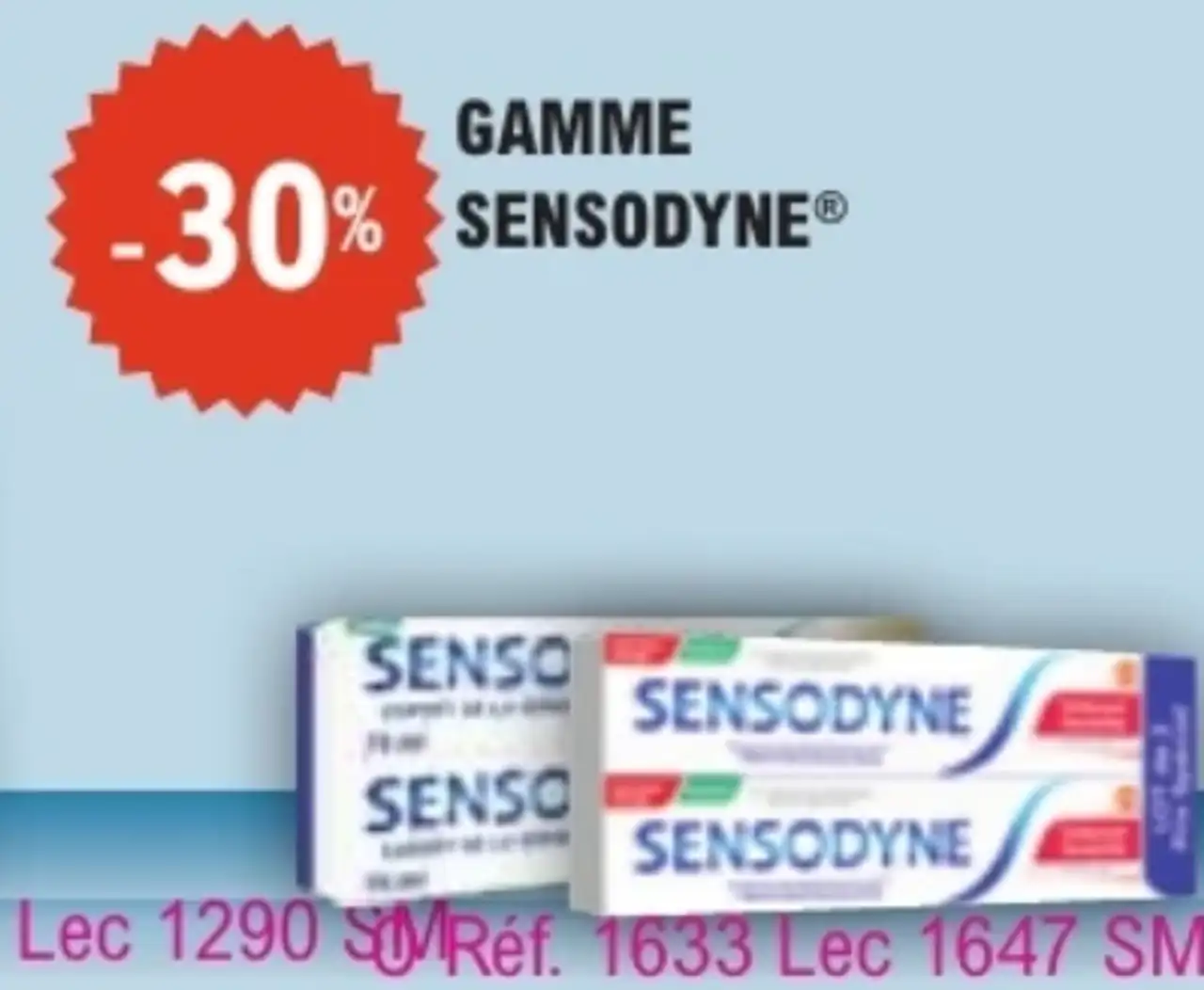 Gamme Sensodyne