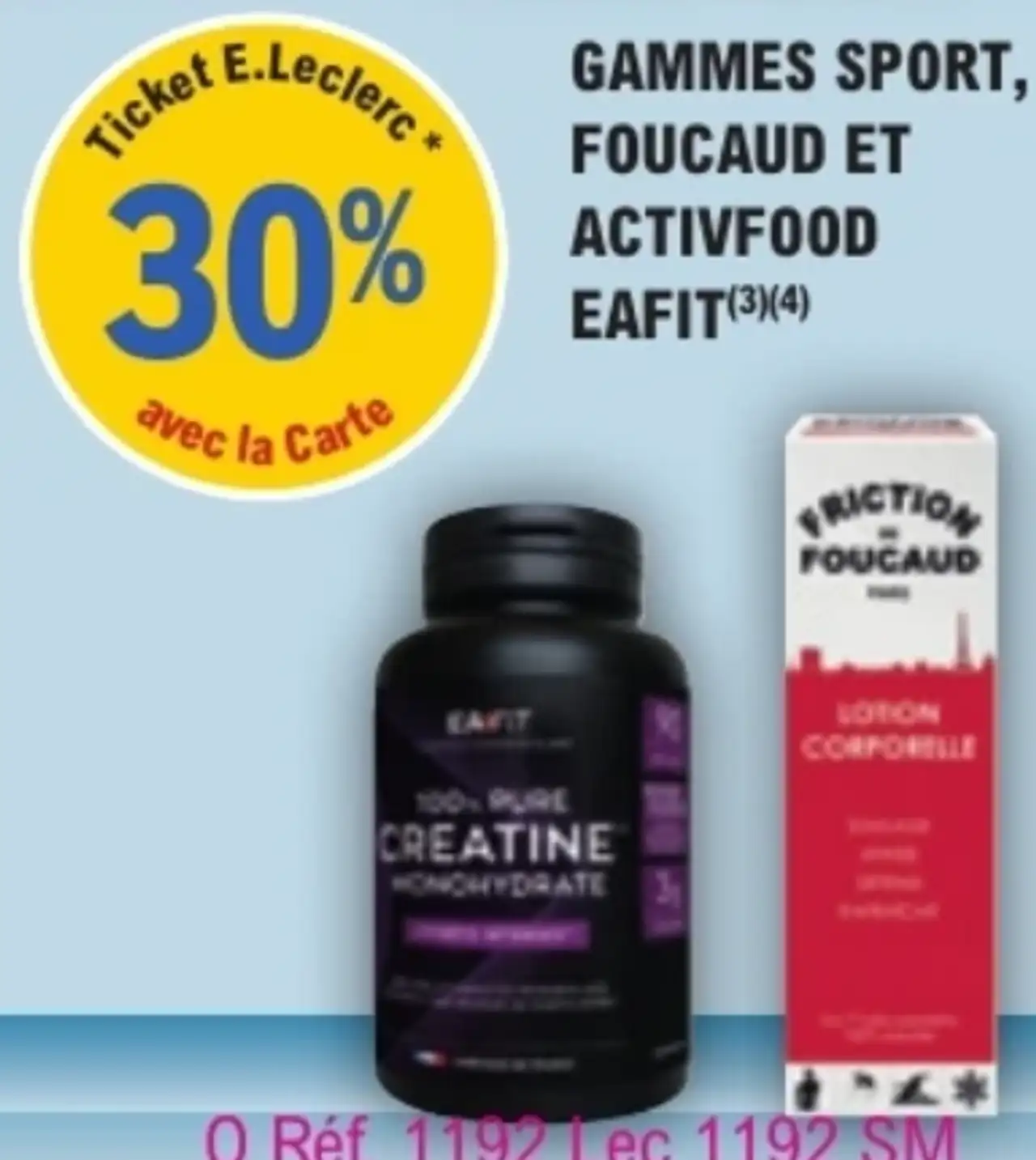 Gammes Sport, Foucaud et Activfood Eafit