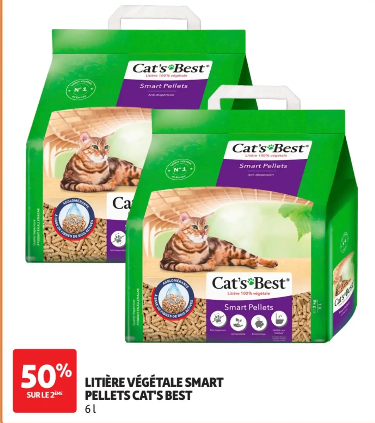 Litière végétale Smart Pellets Cat's Best