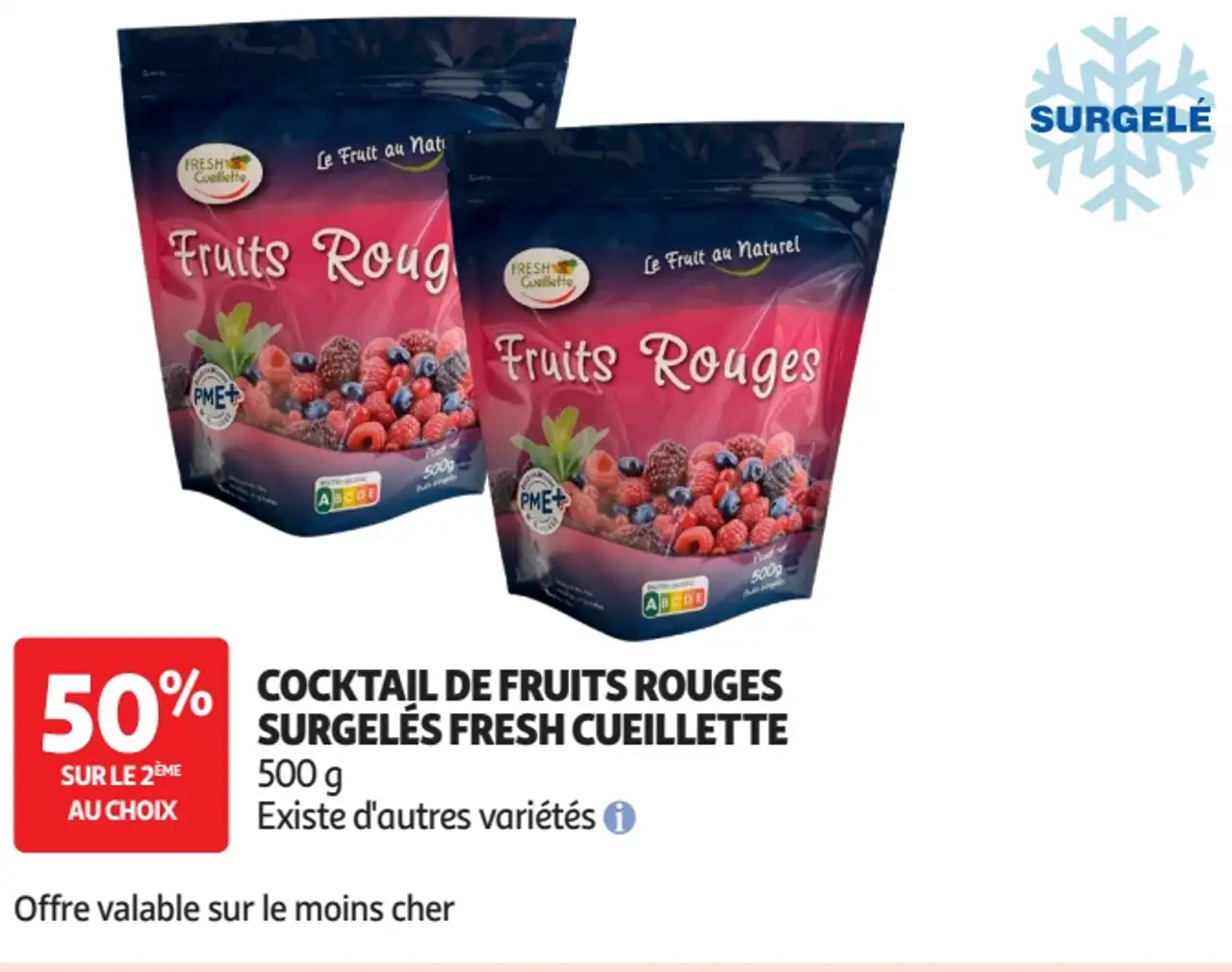 COCKTAIL DE FRUITS ROUGES SURGELÉS FRESH CUEILLETTE