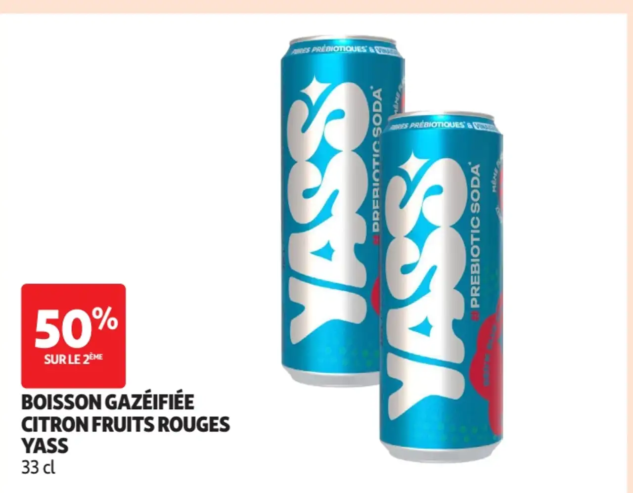 Boisson gazéifiée citron fruits rouges Yass