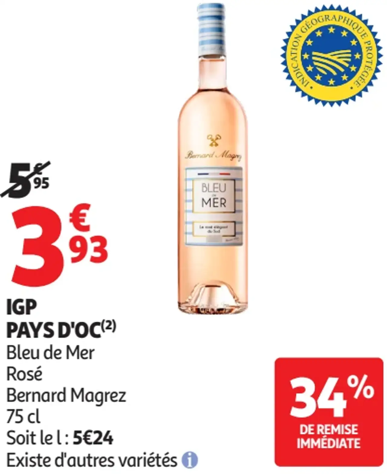 IGP Pays d'Oc Bleu de Mer Rosé Bernard Magrez