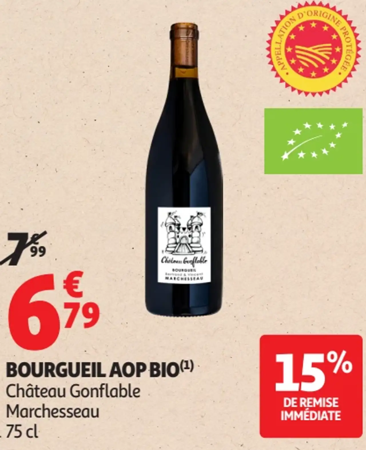 Bourgueil AOP Bio Château Gonflable Marchesseau