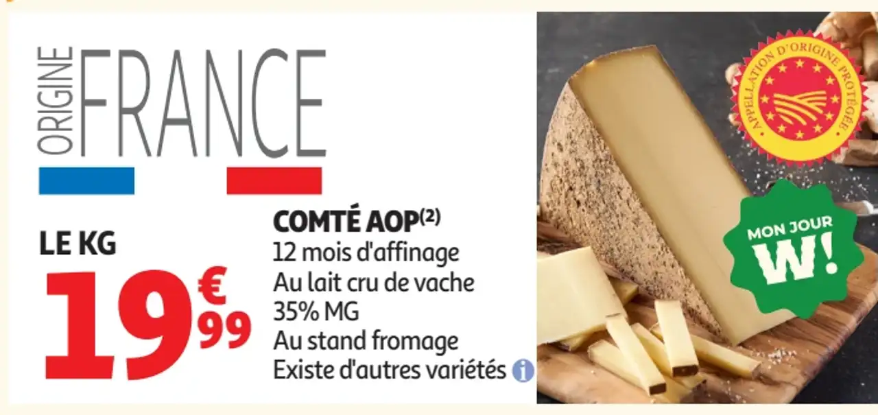 Comté AOP 12 mois d'affinage