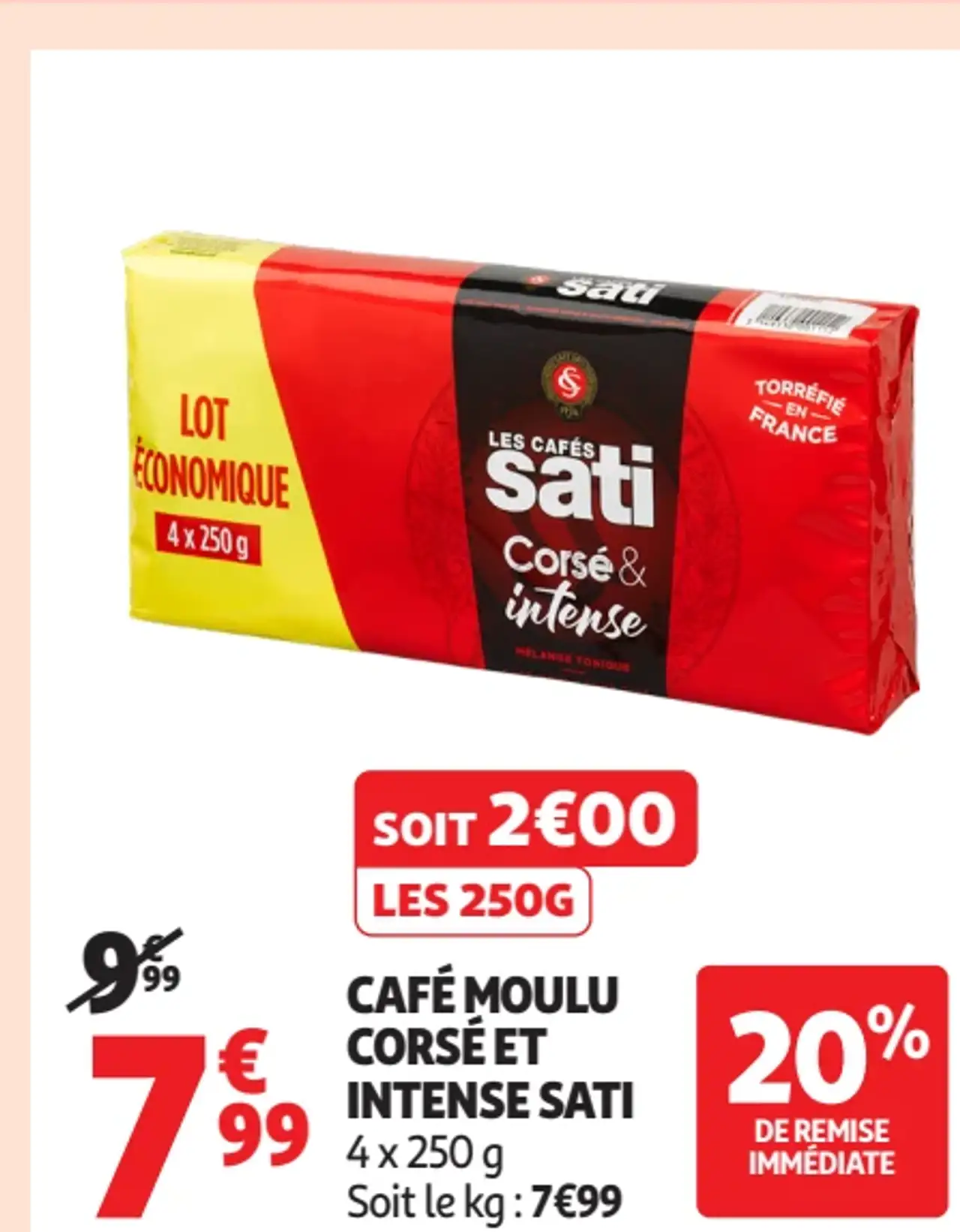 Sati Café moulu Corsé et Intense