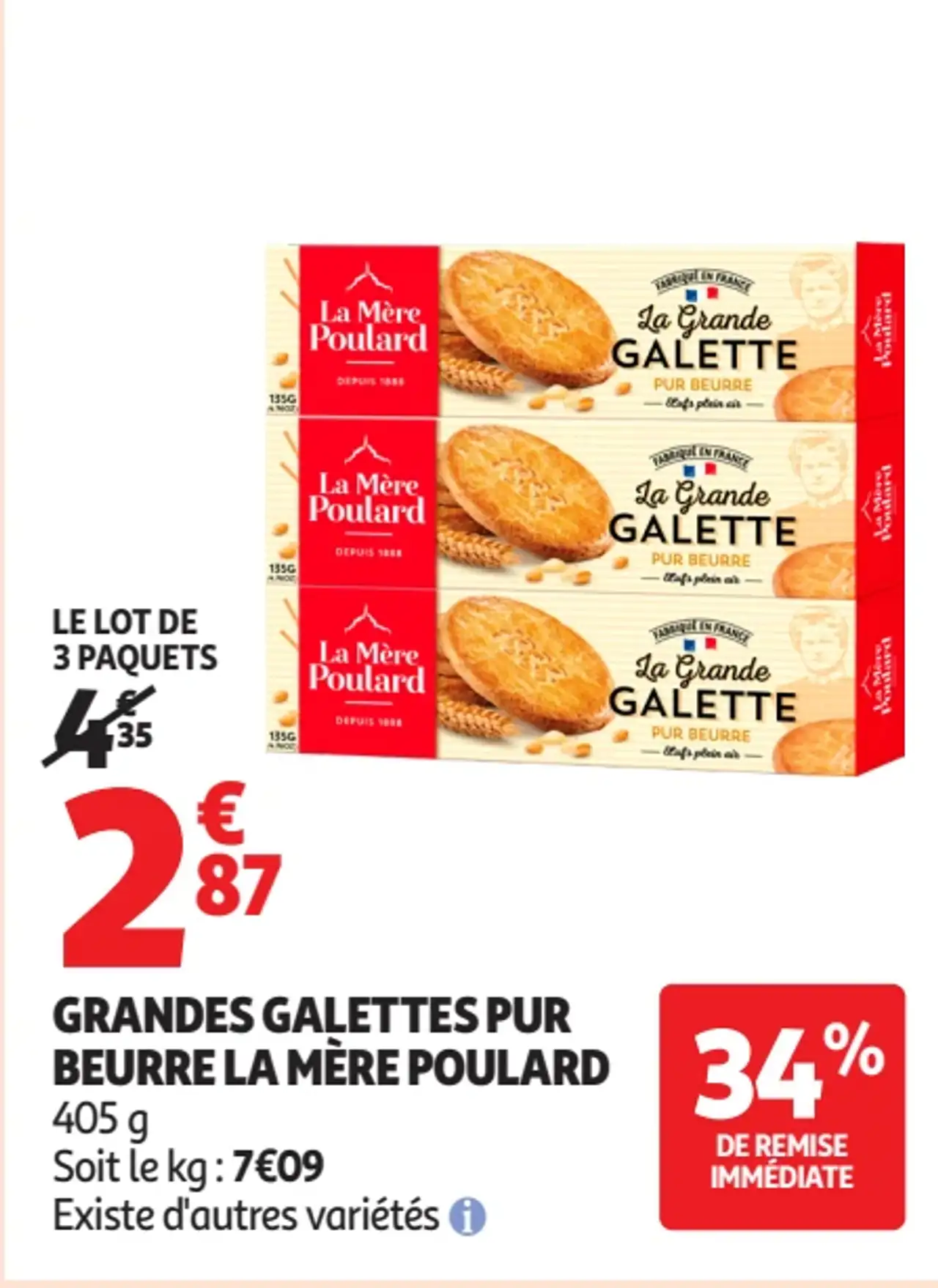 Grandes galettes pur beurre La Mère Poulard