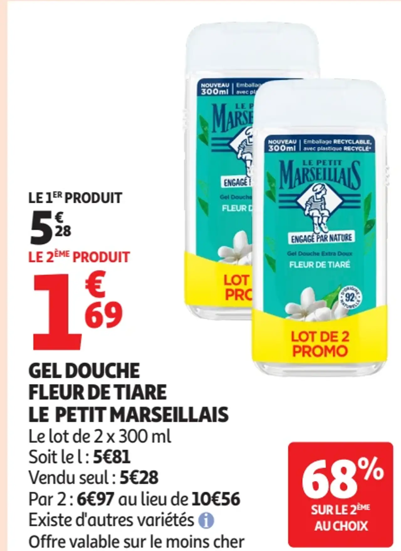 Gel Douche Fleur de Tiaré Le Petit Marseillais