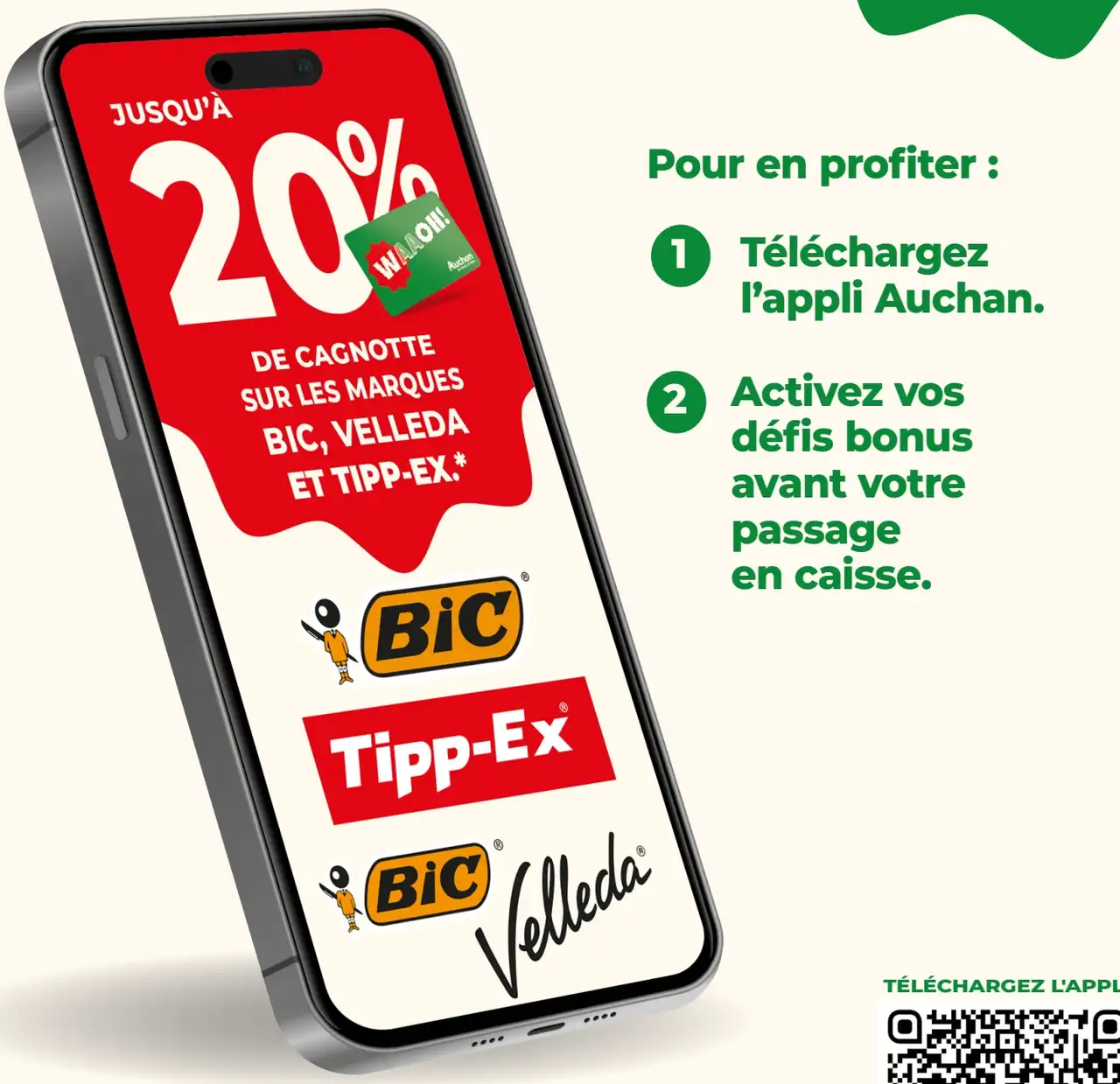 Offre Spécial Rentrée : Jusqu'à 20% de cagnotte sur les marques Bic, Velleda et Tipp-Ex