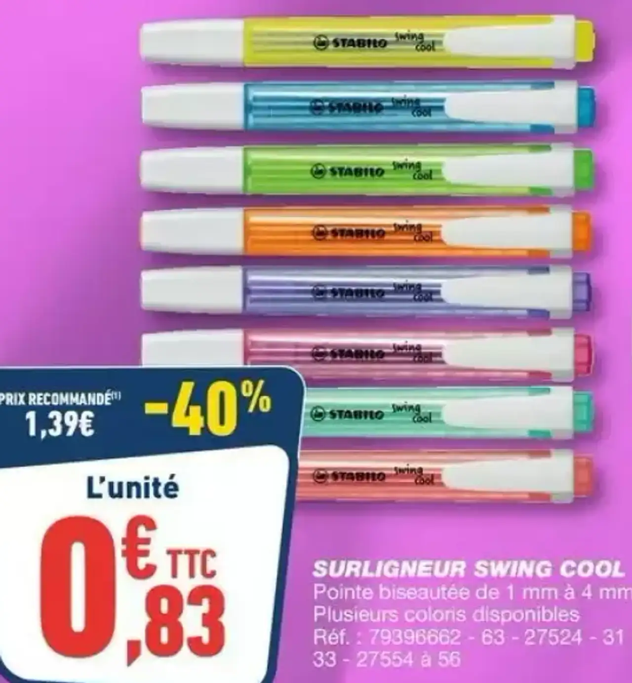 Surligneur Swing Cool Stabilo