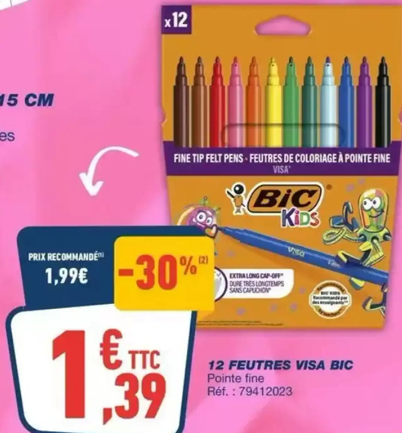 12 feutres Visa BIC
