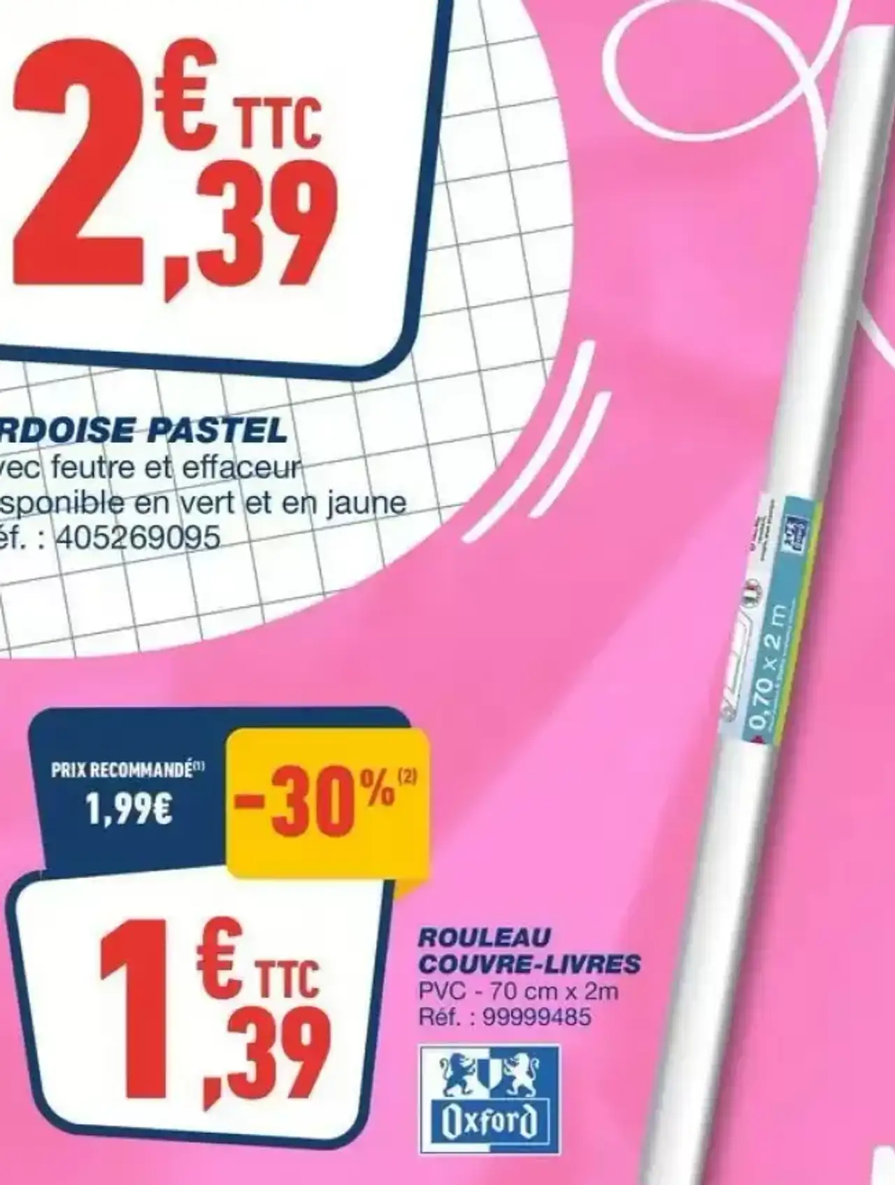 Rouleau Couvre-Livres Oxford PVC