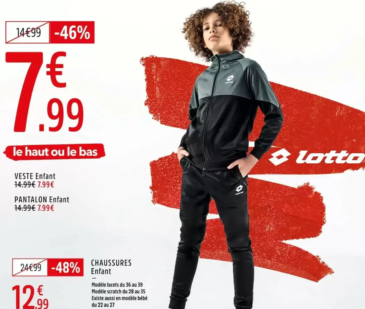 Lotto Veste ou Pantalon Enfant