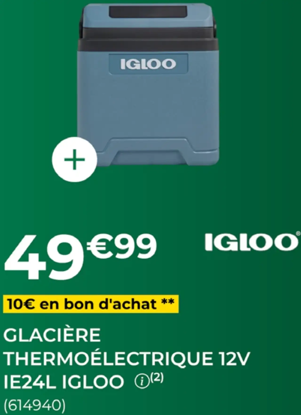 Glacière Thermoélectrique 12V IE24L Igloo