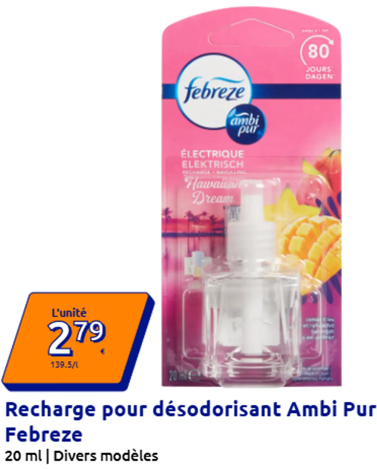 Recharge pour désodorisant Ambi Pur Febreze