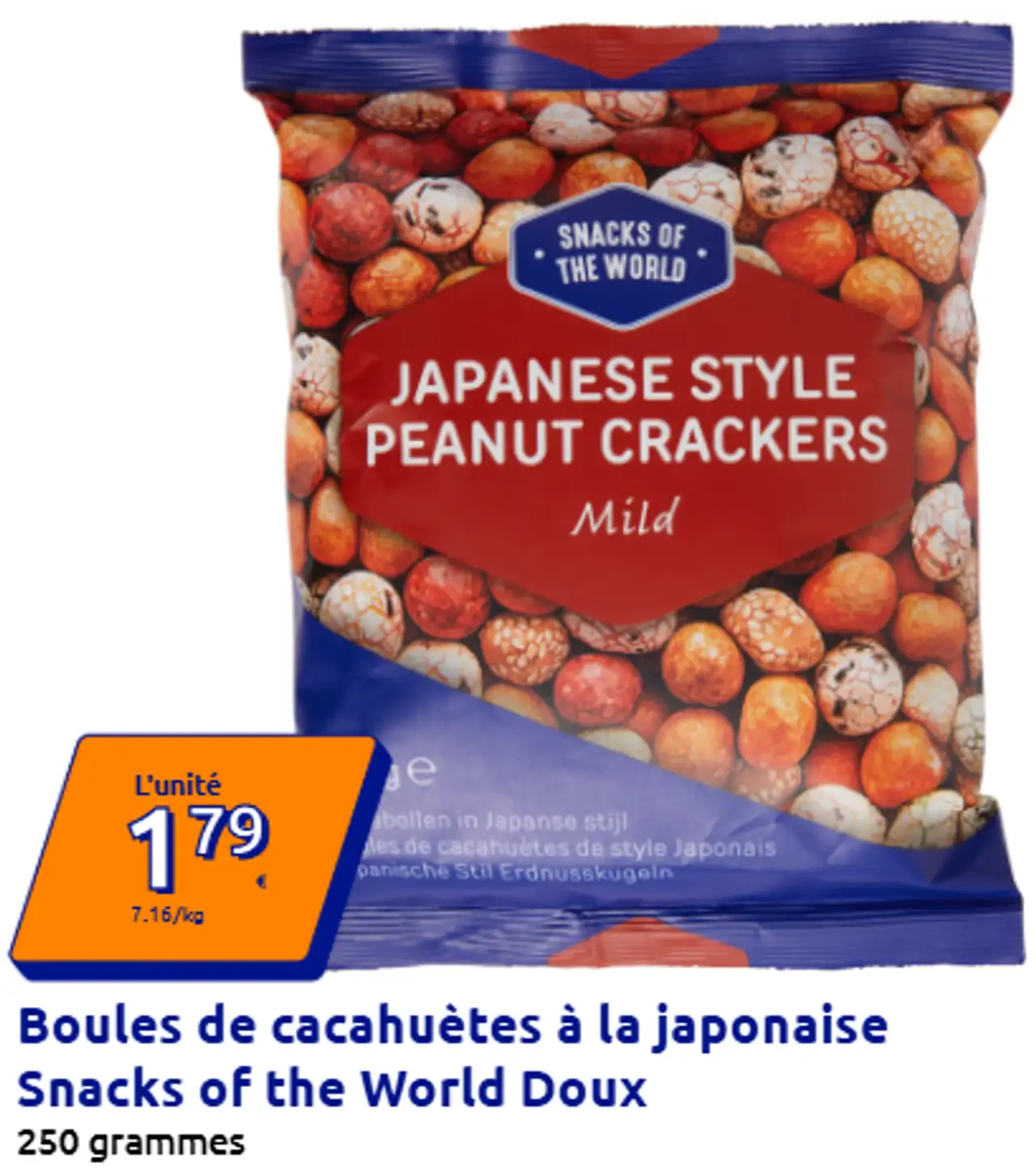 Boules de cacahuètes à la japonaise Snacks of the World Doux
