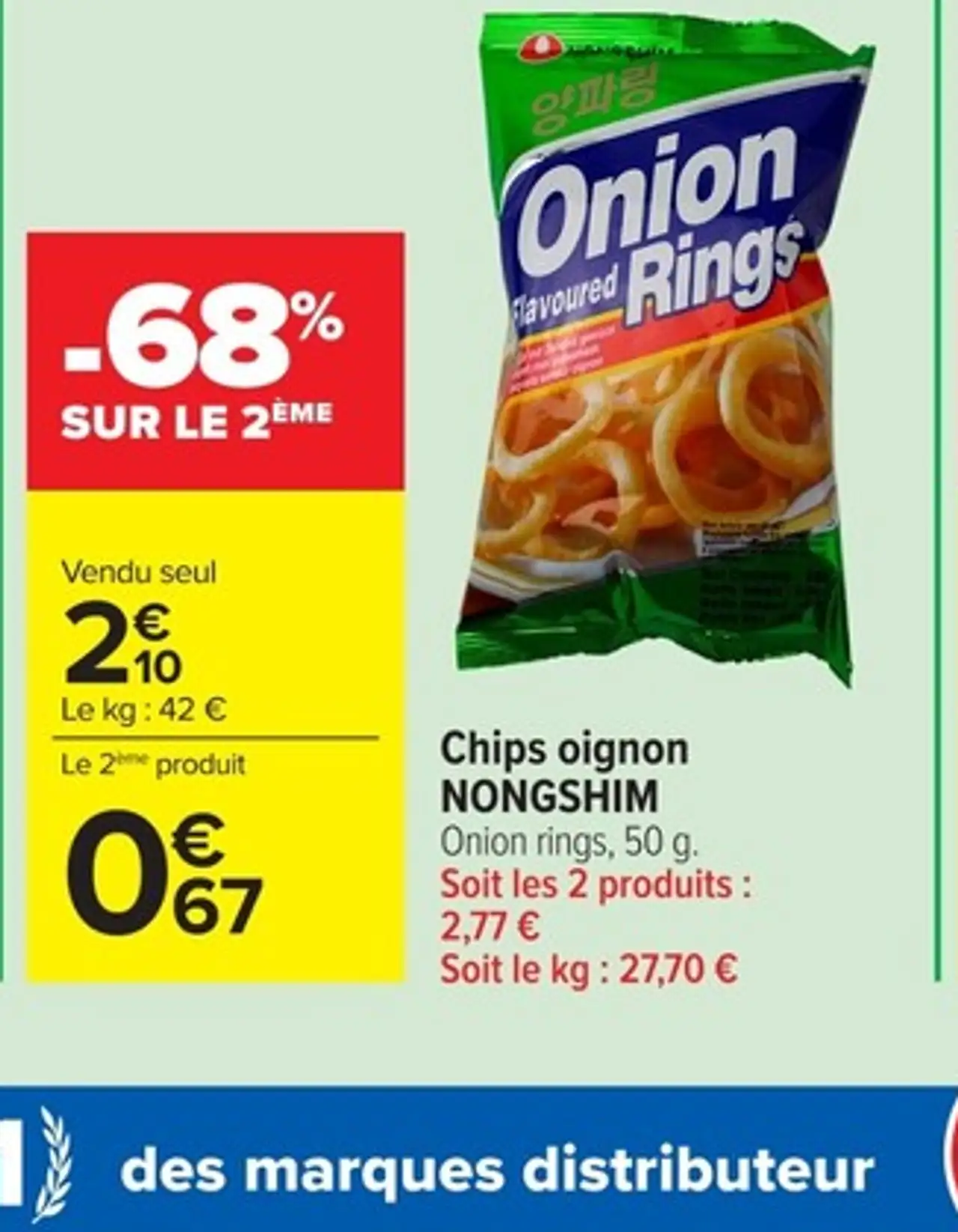 Chips oignon NONGSHIM Onion rings