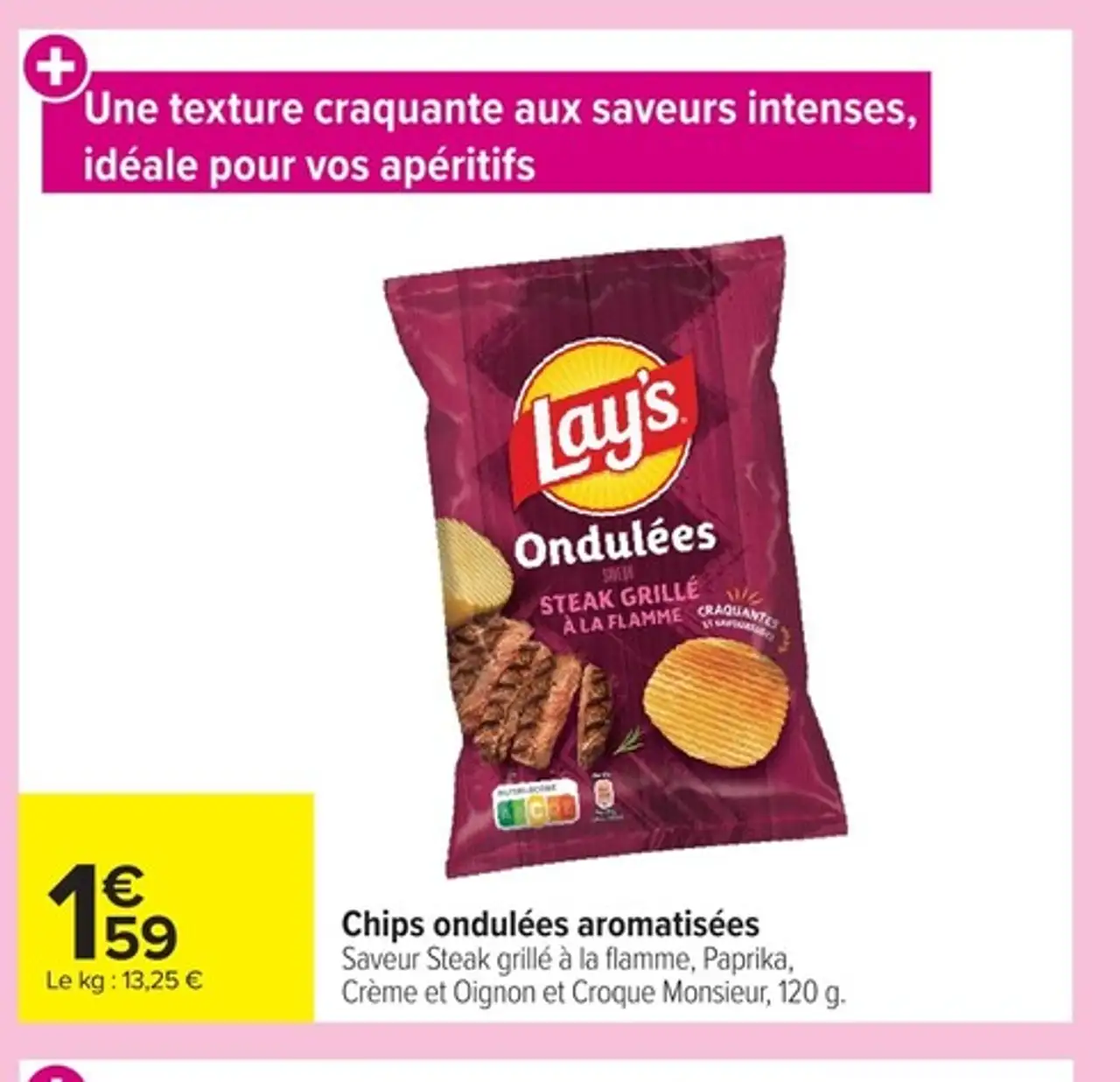 Chips ondulées aromatisées Lay's