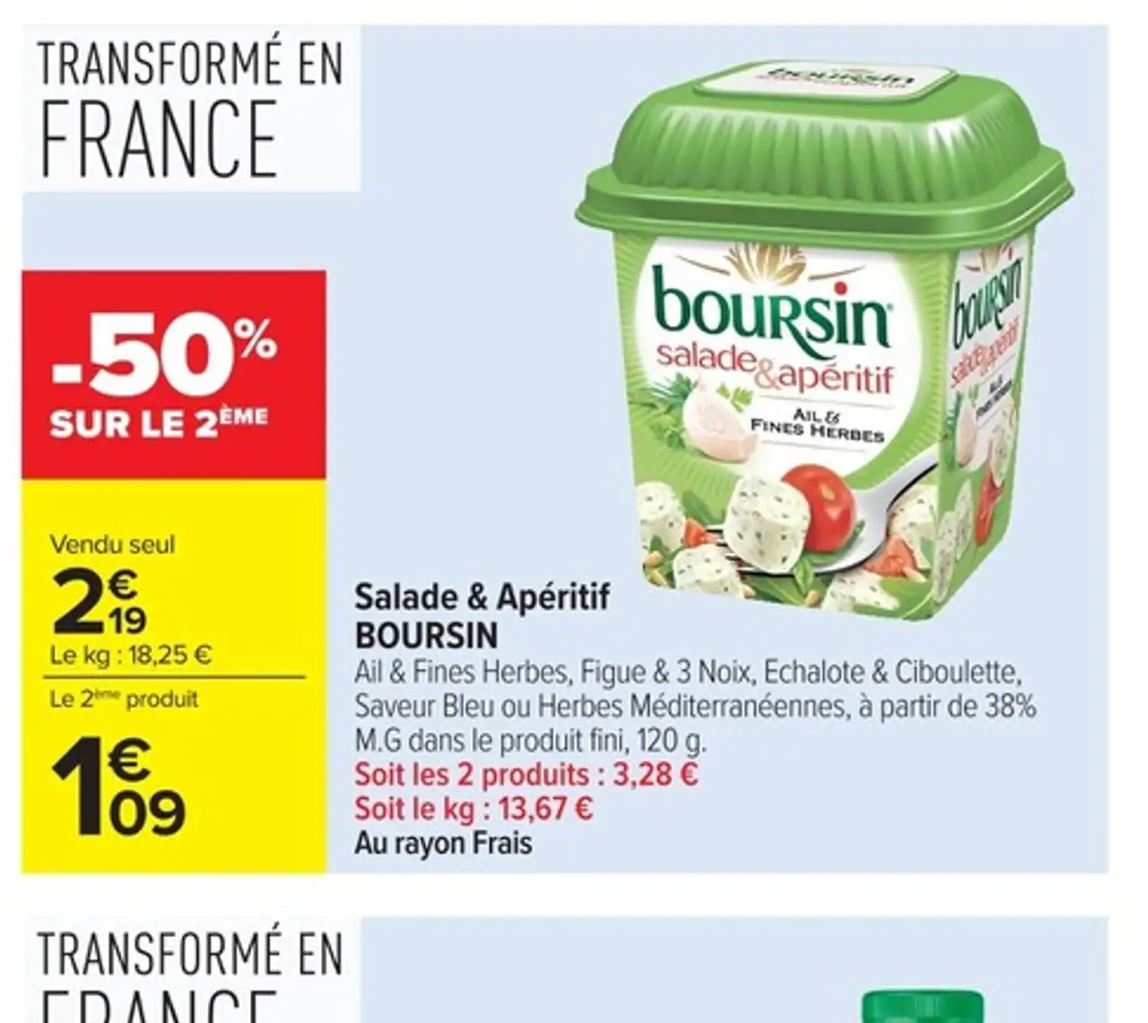 Salade & Apéritif Boursin